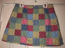VINEYARD VINES Girl's Fish Anchor Star Fish Patchwork Skirt- Sz 12