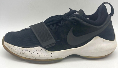 2016 NIKE Paul George PG 1 Boys US 6 Y Youth Used Worn Black White 880304-001