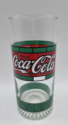 Coca Cola Gläser 4 Stk. Vintage Coke Tiffany grün rot alt retro 0