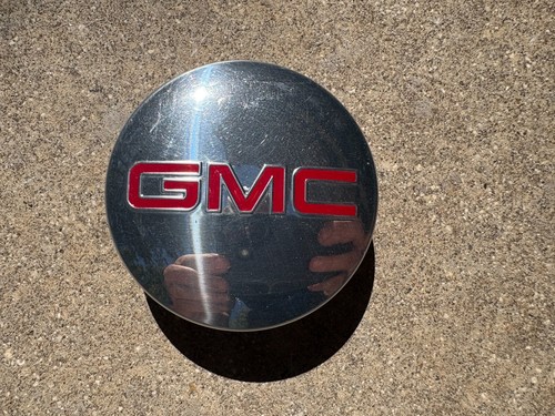 4-Pack GMC Brushed Aluminum Wheel Center Caps – 83mm / 3.25" – Fits Sierra Yukon Denali 22837060