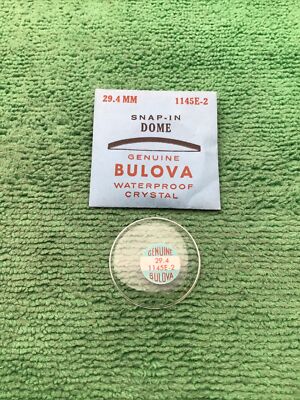 Genuine Bulova Accutron Part # 1145E-2, 29.4 mm Watch Crystal