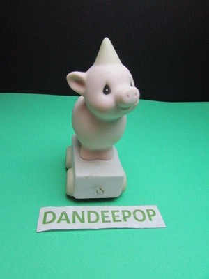 Precious Moments Enesco Birthday Train Heaven Bless your Special Day #3 Pig