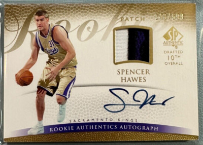 SPENCER HAWES 2007-08 SP Authentic Rookie Patch Autograph RC 148/599