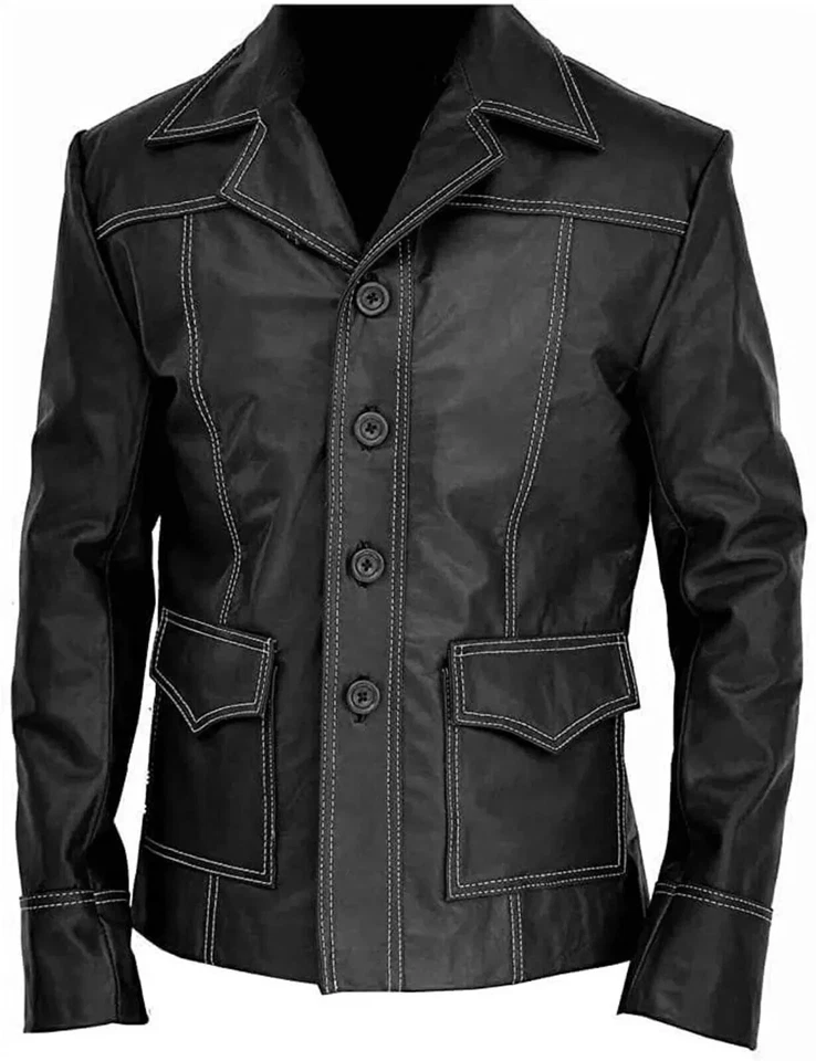 Chaqueta de piel autentica pelicula de  Brad Pitt, Fight Club.  - Imagen 4 de 4