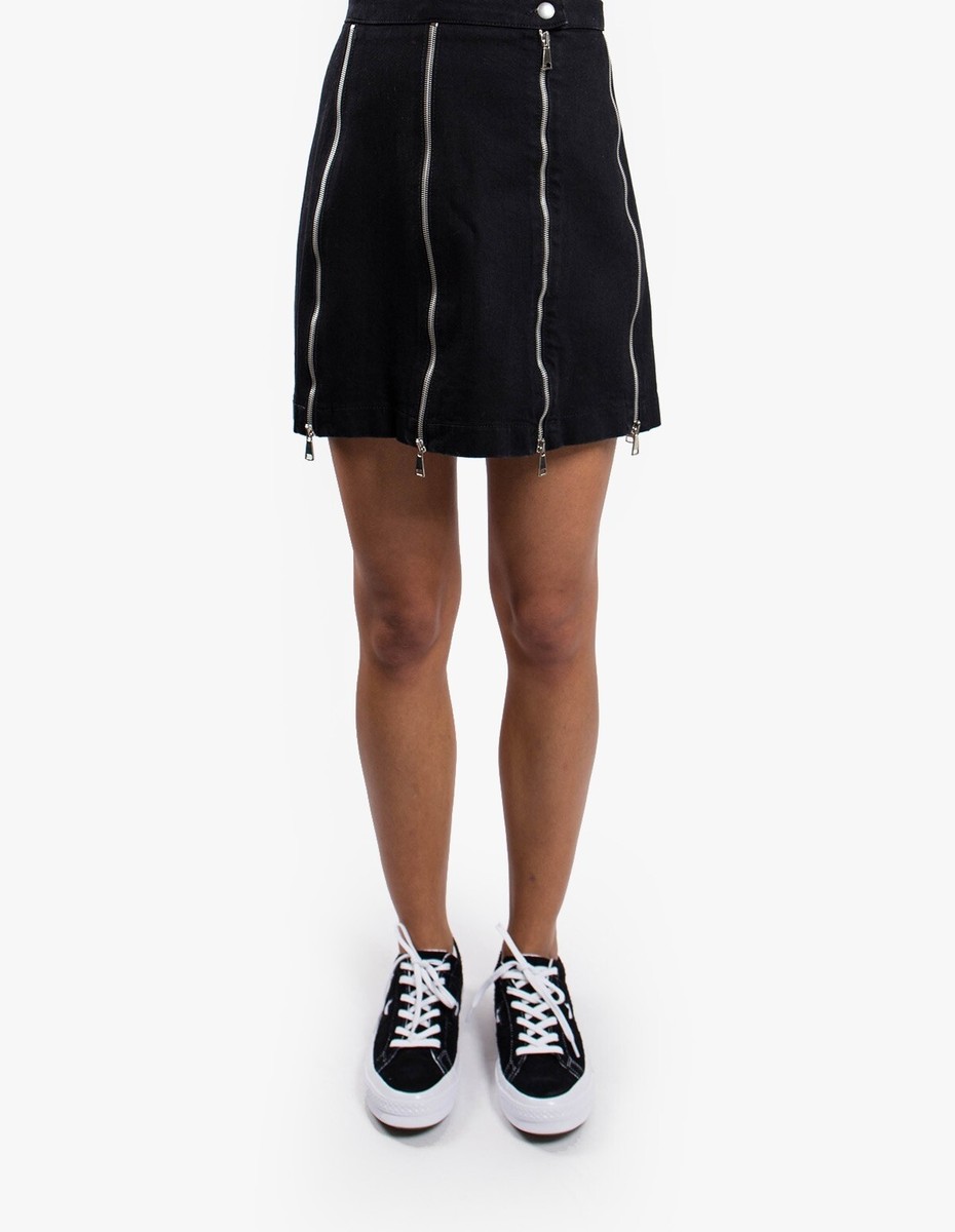 McQ 257632 Women's Zip Skirt Black Size 24 | eBay McQ 257632 Women's Zip Skirt Black Size 24 | eBay