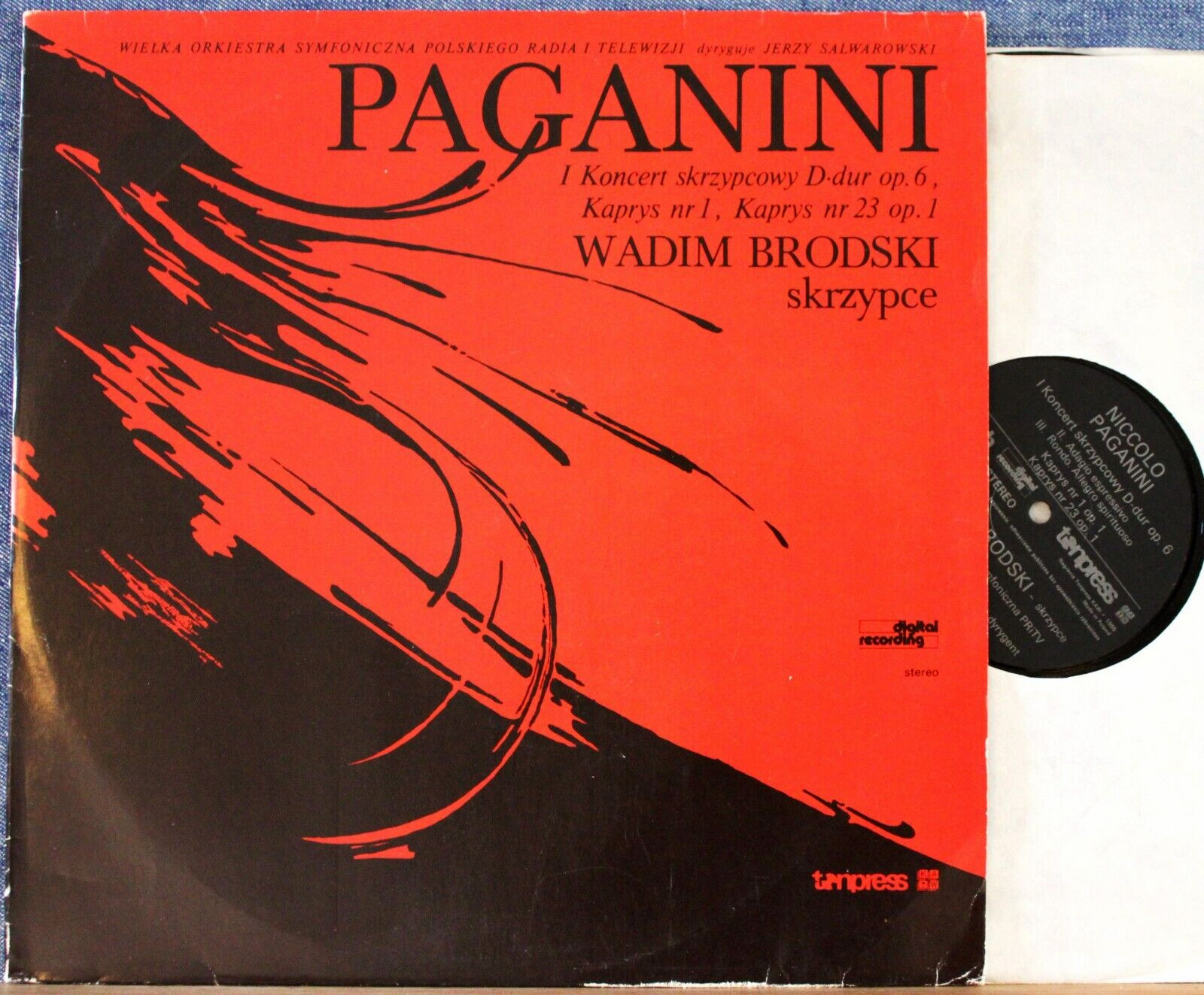 Brodski; Salwarowski. Paganini (Violin concerto 1; Caprice 23) TonpresSX-T48. NM