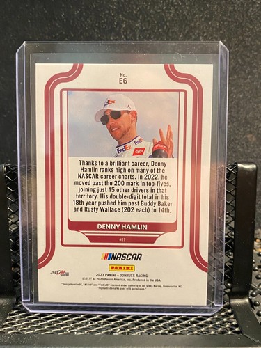 Denny Hamlin 2023 Donruss * Elite Series * Holographic # 38/199 - E6 - Picture 2 of 2
