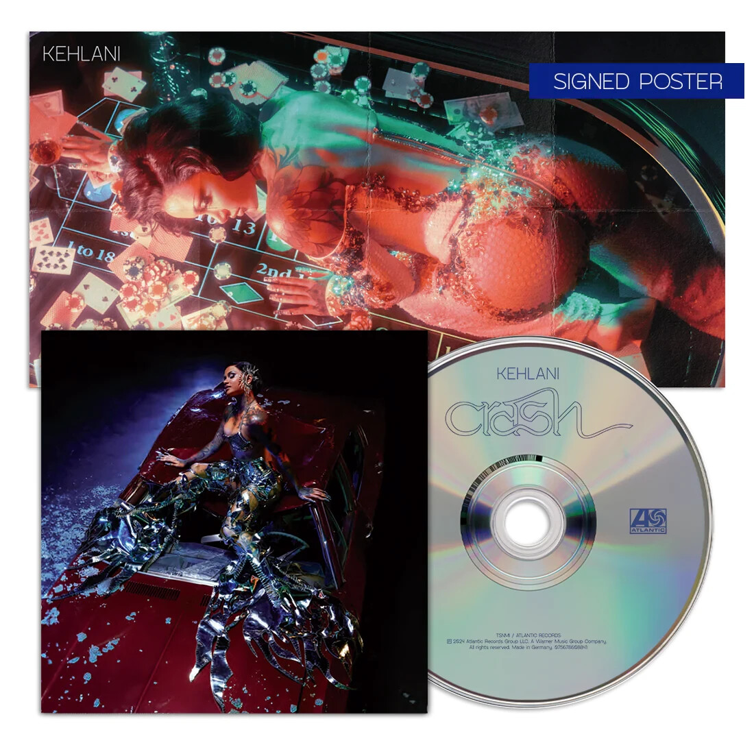 Kehlani Crash - CD - Плакат с автографом - Новый запечатанный