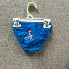 Summer Swim Diaper, Sz. 3-6 Months New Baby Banz UV Blue Surfer 