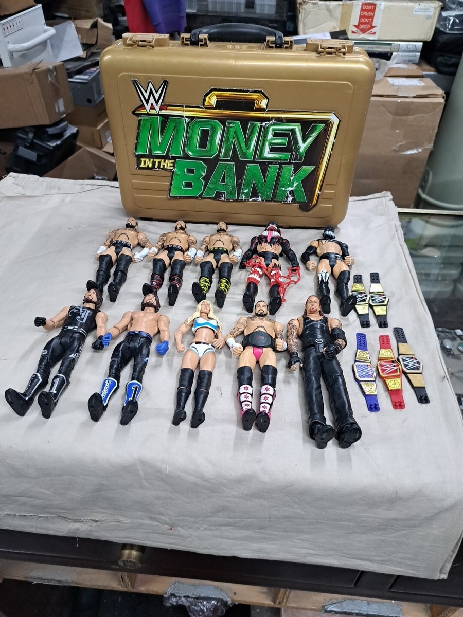 WWE Money In The Bank Action Figure Carry Case Mattel 2017 W 10