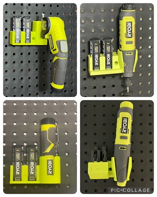 #ad #ad RYOBI 4V USB tool holder peg board wall mount FREE SHIPPiNG conusa Made in USA $19.00