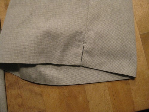 leichte Damenhose hellgrau Gr. 44 Vanilia, Saum seitl. geschlitzt - Bild 3 von 7