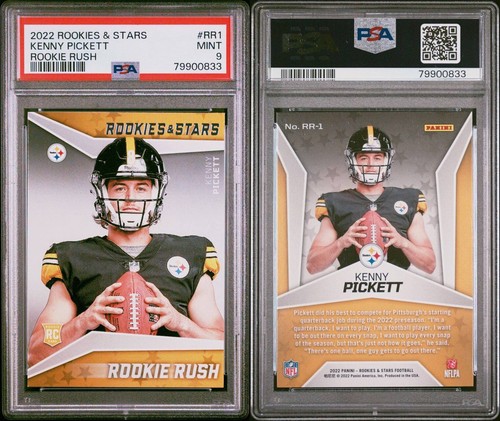 2022 Rookies & Stars Rookie Rush Kenny Pickett PSA Mint 9 Steelers - Picture 2 of 3