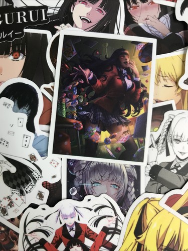 50pc Random Kakegurui TV Anime Waifu Laptop Wall Decal Sticker Pack - Picture 3 of 10