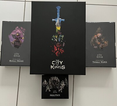 The City of Kings Base Game Slightly Used + Ancient Allies Pack 1 + 2 BRAND NEW