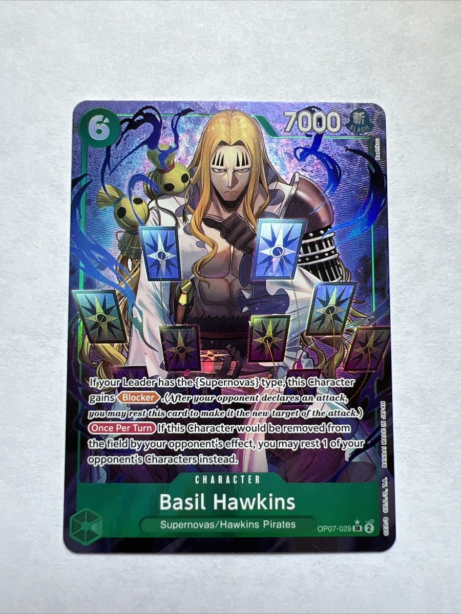 Basil Hawkins - OP07-029 - SR - Alternate Art - Foil One Piece