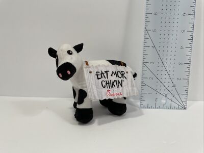Chick-Fil-A Cow Eat Mor Chik'n More Chicken Small Plush Stuffed Animal 5''