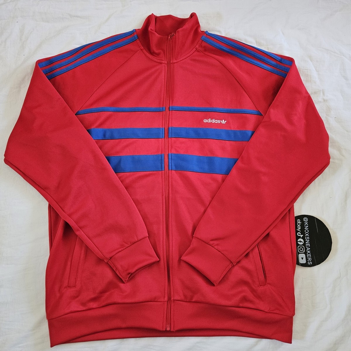 Adidas Originals Adicolor The First Track Jacket Red IX9623 Adidas Originals Adicolor The First Track Jacket Red IX9623