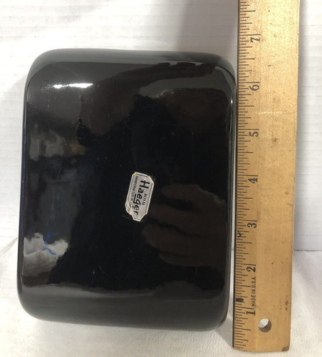 Vintage Haeger Ceramic Riser Plant Holder Display Stand Black 3291-1984 - Picture 9 of 10