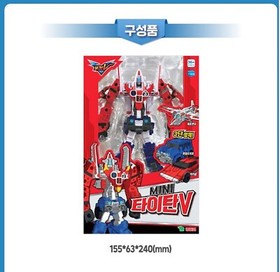 TOBOT V Mini TITAN V 3-Integration Transformer Robot Tachyon Jet thunder Chief