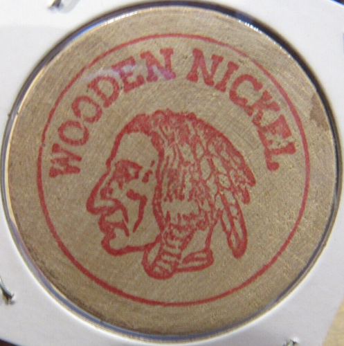 Vintage Historical Society Huntington, NY Wooden Nickel - New York Token - Bild 2 von 2