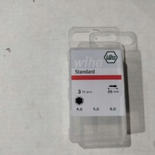 WIHA Standard Bits Hex 4/5/6 25mm -3pcs