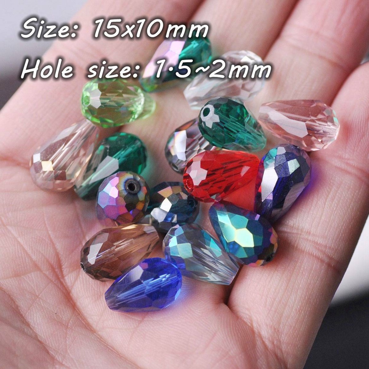 Lotto 50 Perline Di Vetro Blu Ceche Vintage Da 5 Mm, Perline - Foto 5