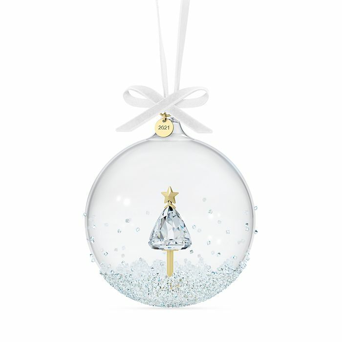 SWAROVSKI【2021年】クリスマスオーナメント SWAROVSKI CHRISTMAS 2021 ANNUAL BALL ORNAMENT With Tree #5596399