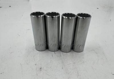 (QTY 4) Proto Professional Deep Length Hand Socket J5328 7/8'' 12-Point