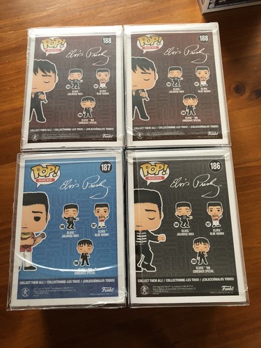Funko Pop! Vinyl. Elvis Presley X 6. #186, 187, 188 & 287. New In Protectors - Picture 3 of 11