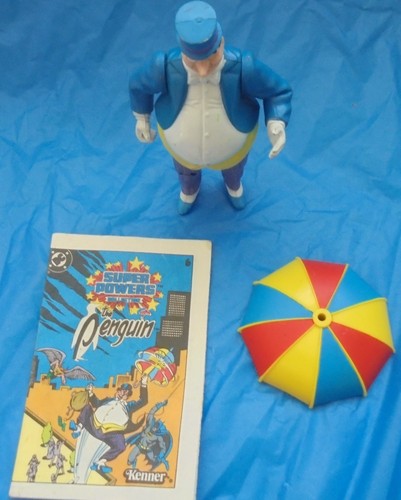 DC Super Powers Collection The Penguin Action Figure + Umbrella Mini Comic 1984 - Picture 3 of 9