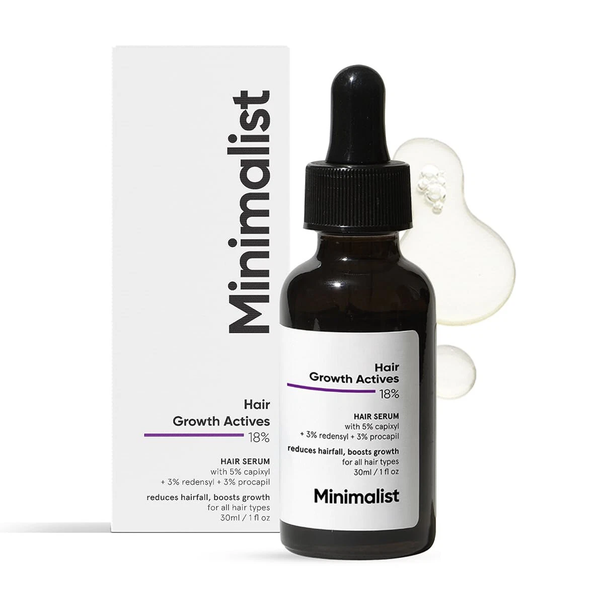 Minimalist Hair Growth Serum Oil 3% Redensyl 3% Anagain 3% Procapil Capix 30 ML
Opens in a new windo