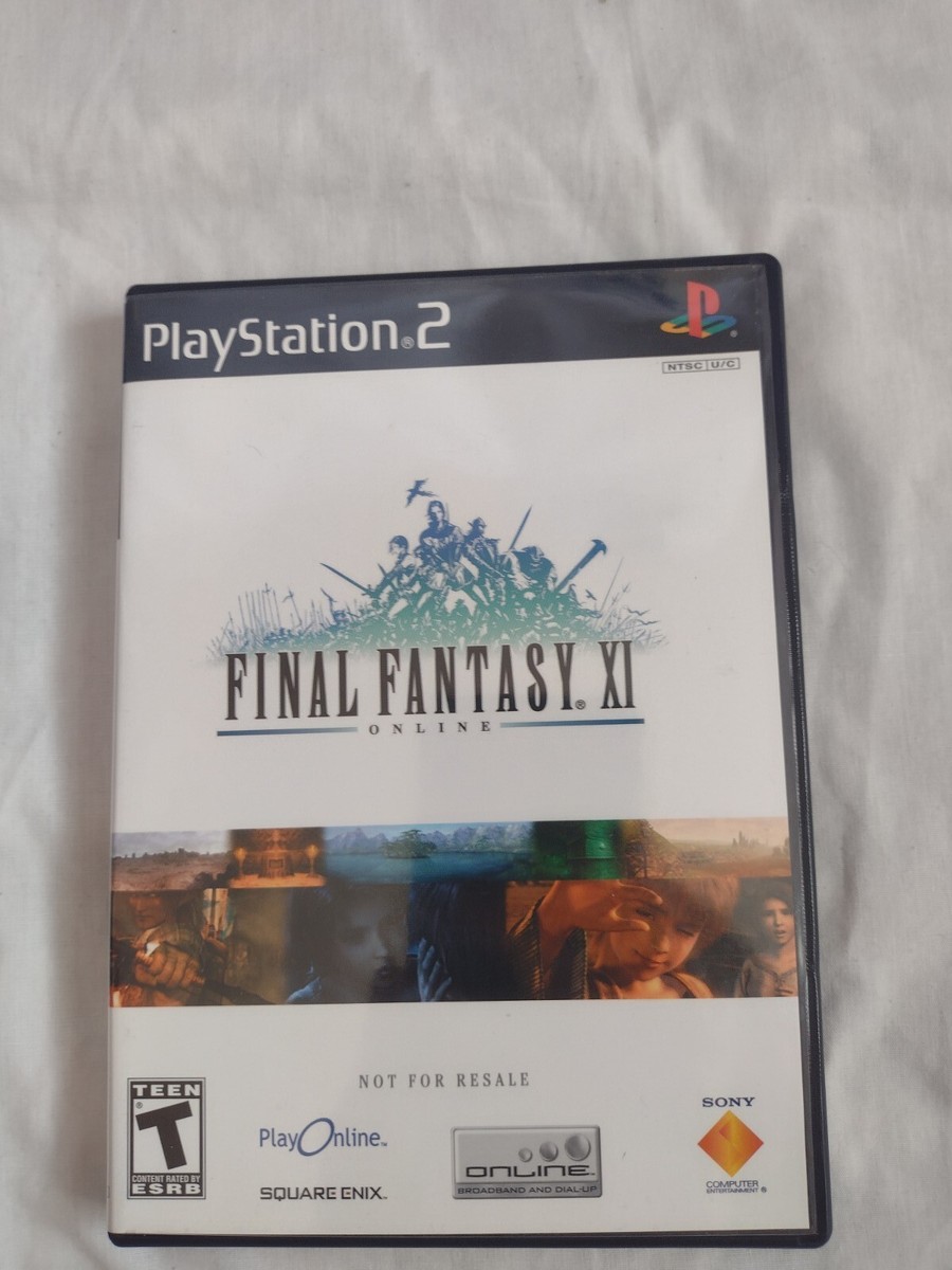 Final Fantasy XI Online PS2 Complete CIB 2 Discs With Slip Final Fantasy XI Online PS2 Complete CIB 2 Discs With Slip