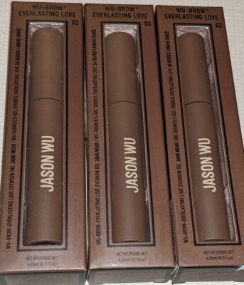 3 Jason Wu Beauty Wu-Brow Everlasting Love 24 Hour Eyebrow Gel - Deep - 0.21oz