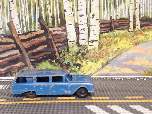 TootsieToy Ford Ranch Wagon Vintage años 60 todo azul algo de ropa de juego