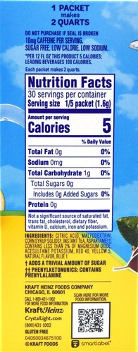 4 12-Quart Boxes Crystal Light Lemon Iced Tea Drink Mix - Picture 2 of 6