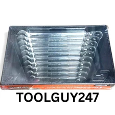 SNAP ON TOOLS 10pc 10-19mm Reversible Ratcheting Wrench Set SOXRRM710A +