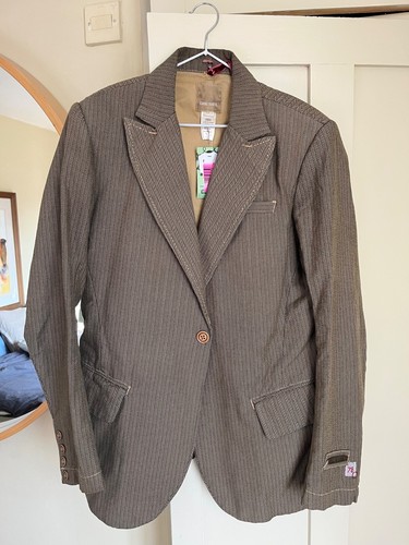 2025 trend! Diesel Tweed Herringbone Blazer Jacket XL, Immaculate