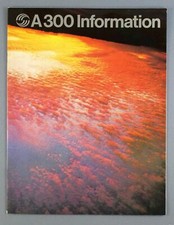 AIRBUS A300 MANUFACTURERS SALES AIRLINE BROCHURE 1973 SEAT MAPS