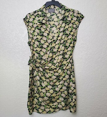 urban outfitters green floral wrap dress The best women's golf dress XXL main image 1
