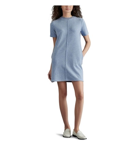 Neu mit Etikett Steve Madden kurzärmliges Damenpulloverkleid – XS – Plein Air meliert - Bild 4 von 9