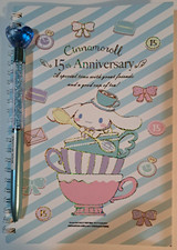 Cinnamoroll 15th Anniversary Tea Time Party Notebook With Crystal Heart Pen 01 