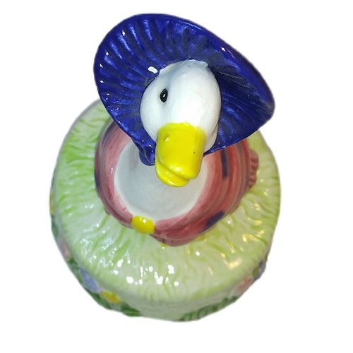 Schmid Beatrix Potter Jemima Puddle Duck Music Box Younger Than Springtime 1988 - Picture 5 of 12