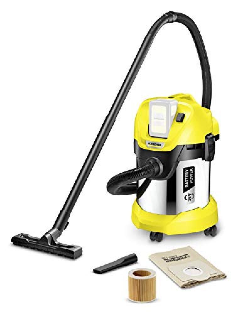 Kärcher 1.629-950.0 WD 3 Battery Premium Aspiratore Solidi Liquidi, capacit  Va