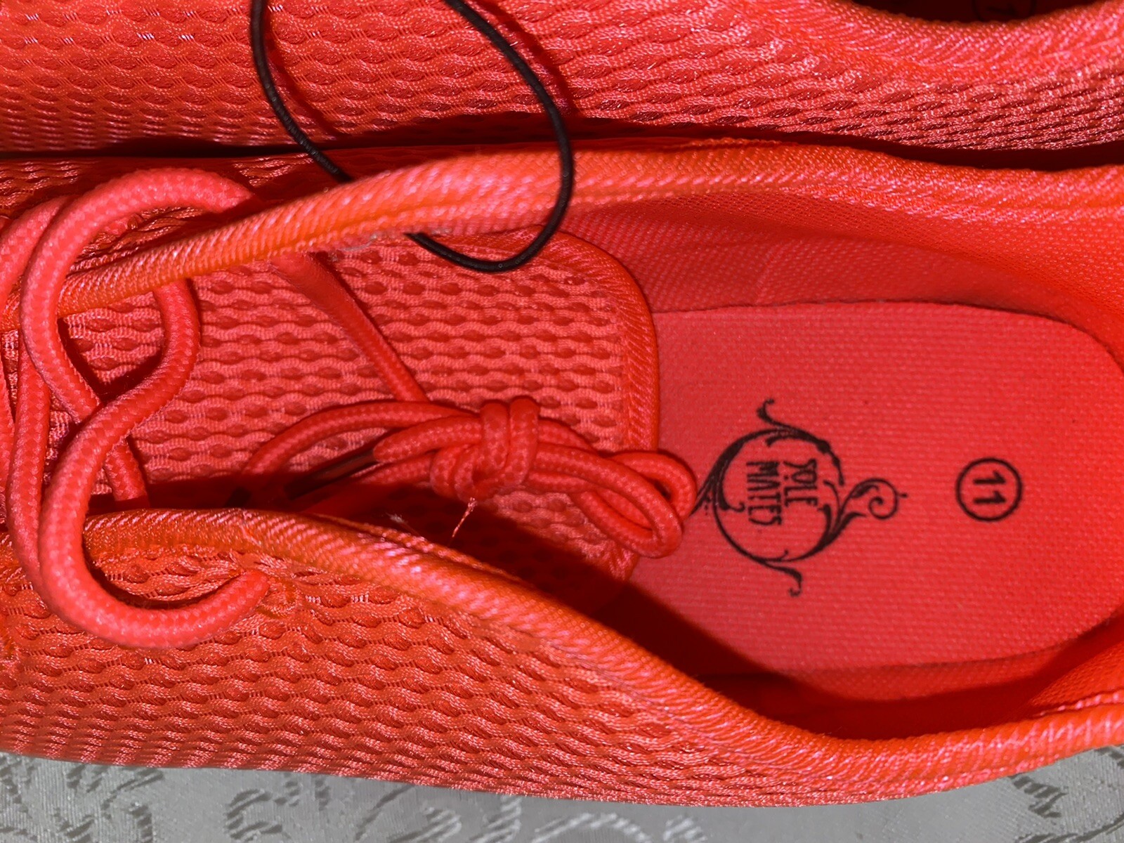 SAOLA Scarpe da tennis sneaker donna suola mates rosa fluo mesh taglia 11 nuove con etichetta