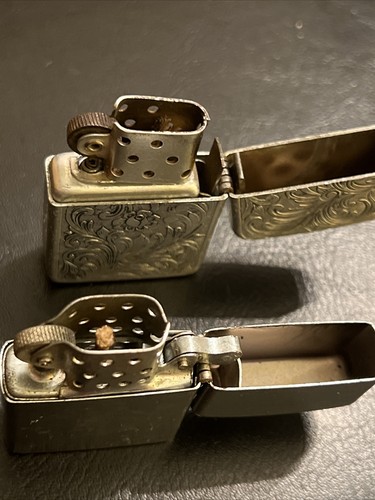 Vintage Lighters Storm King Scroll Work For Parts And Working Reliance Lighter - Picture 5 of 5