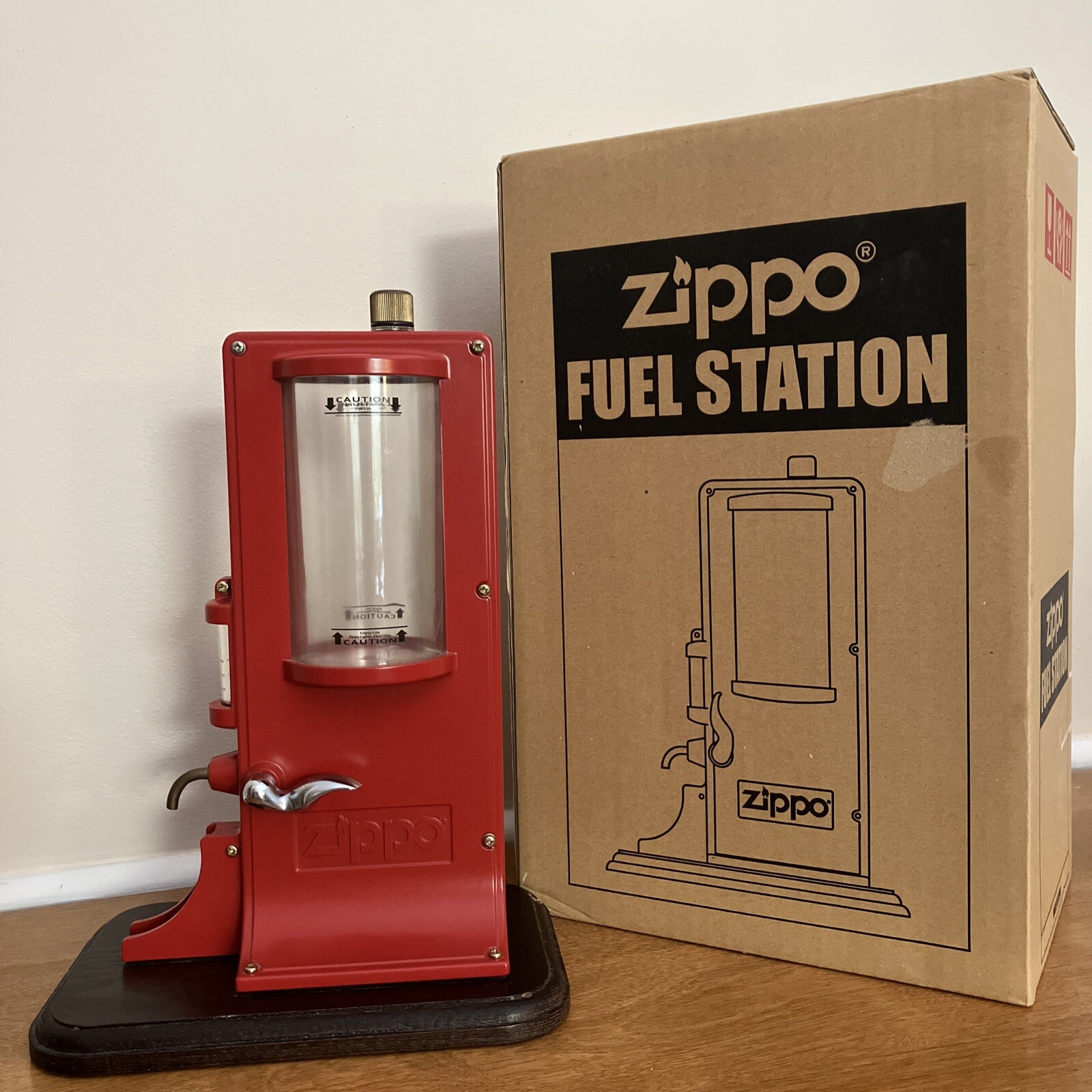 Zippo Oil Fuel Station Dispenser Stand With Box Rare eBay