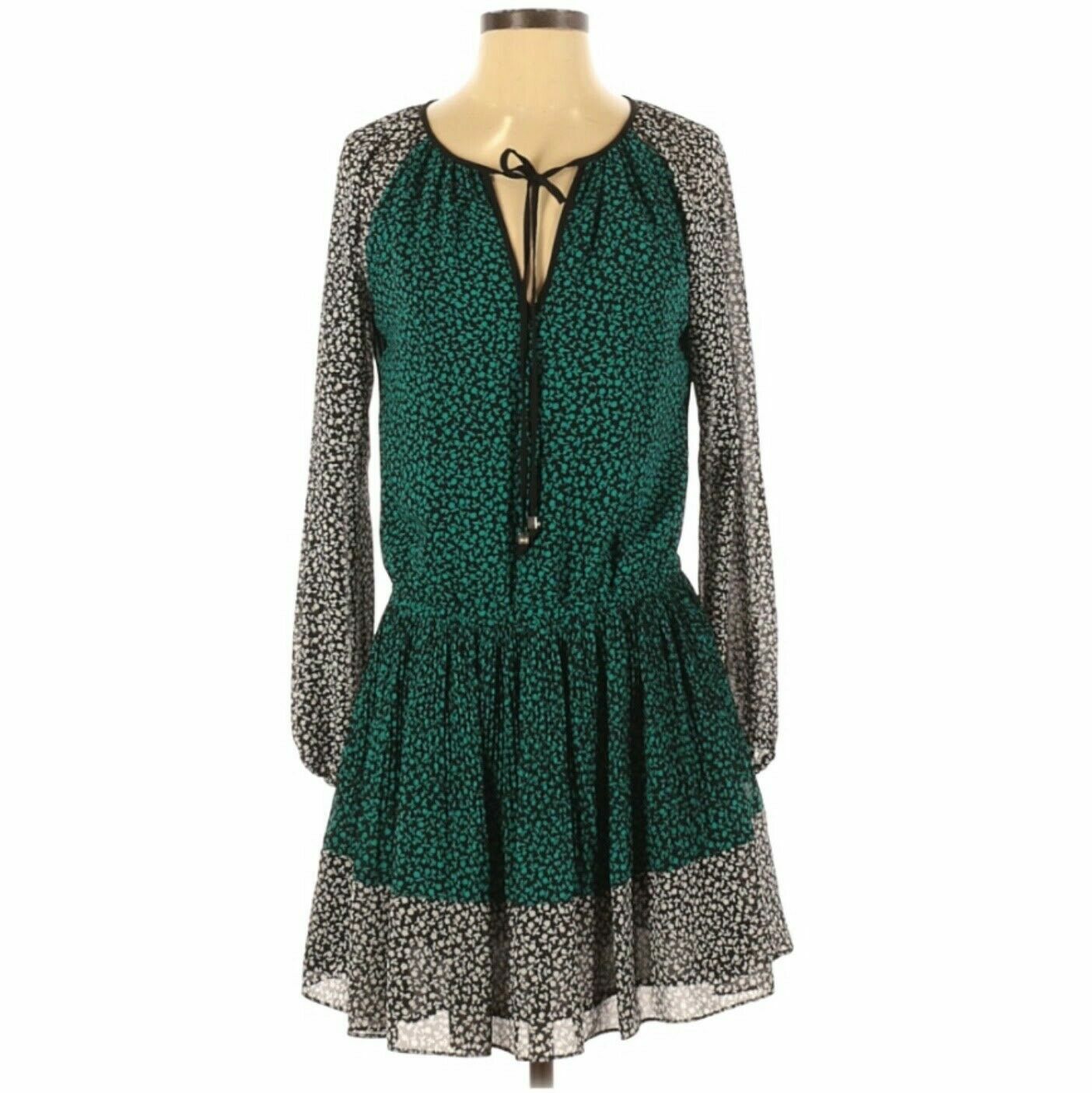 MICHAEL Michael Kors Printed Ruffled Drop Waist D… - image 6