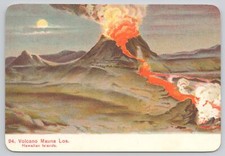 Postcard Volcano Mauna Loa Hawaiian Islands 2002 Series Hawaiian Memories Set