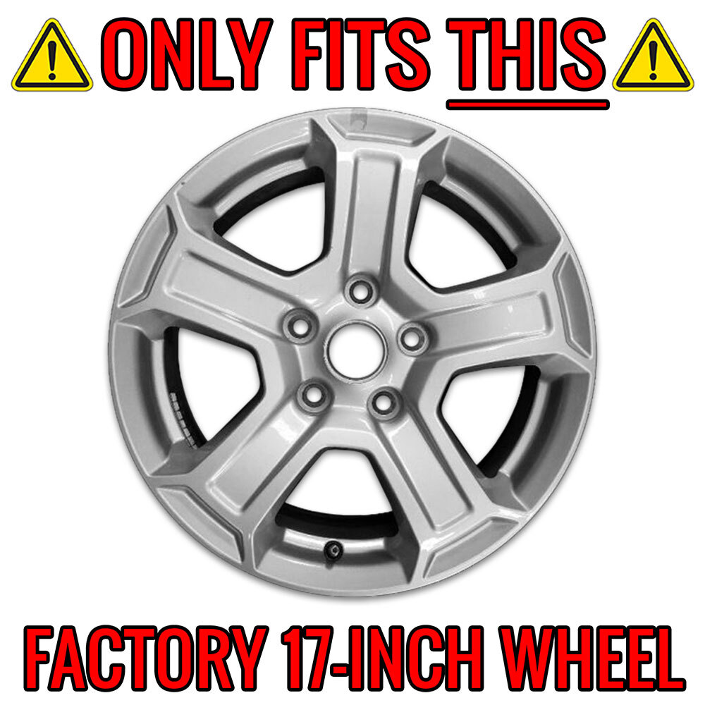 4 Black 17" Wheel Skins Hub Caps Full Rim Covers for Wrangler Sport S